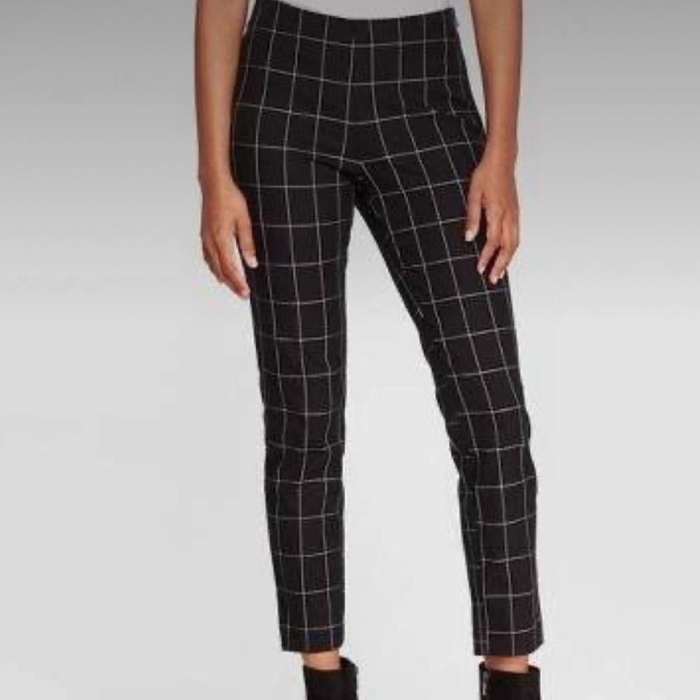 A New Day • Black Windowpane Ankle Pants 8